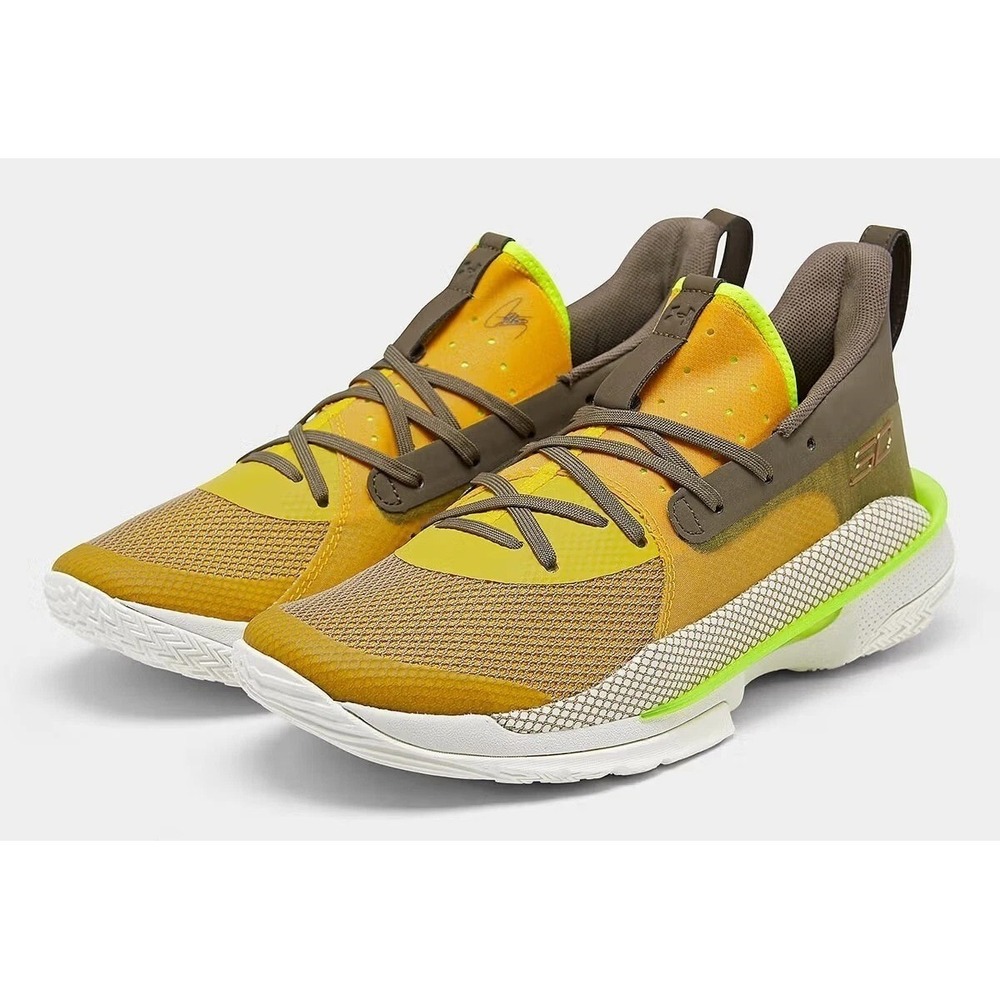 MENS SIZE 7.5 Under Armour Curry 7 Our History Basketball Shoes 3021258-701